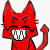 Emoticon Red Fox diabo